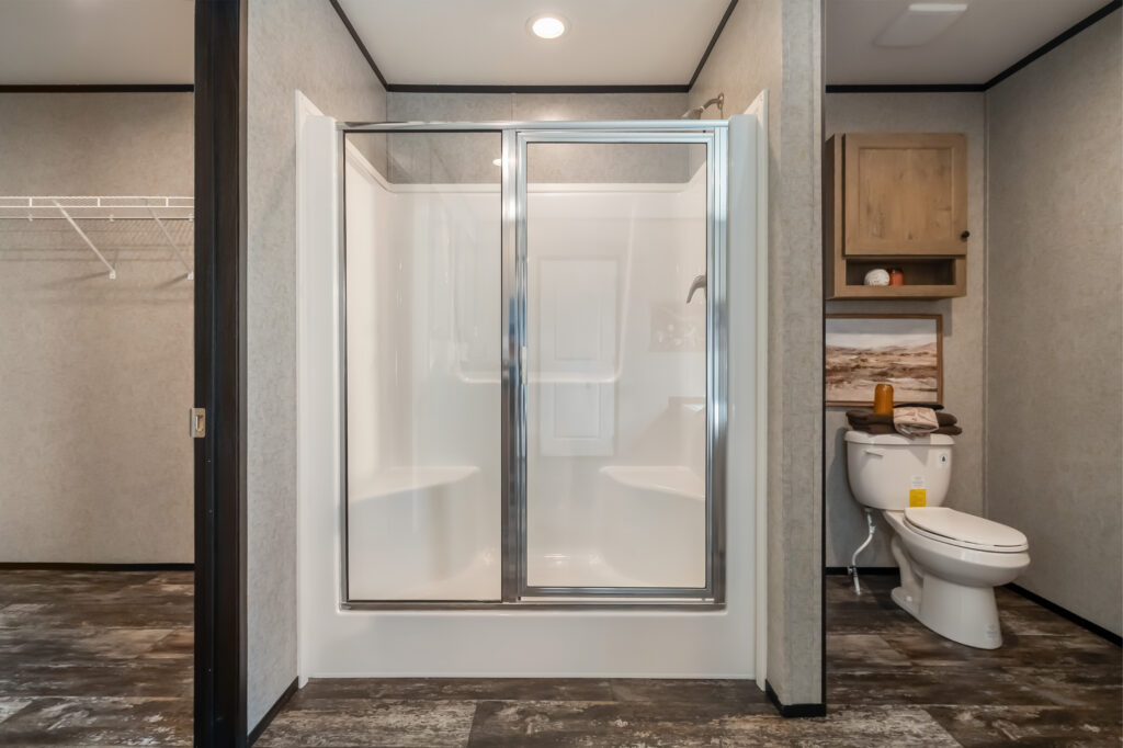 60" fiberglass shower