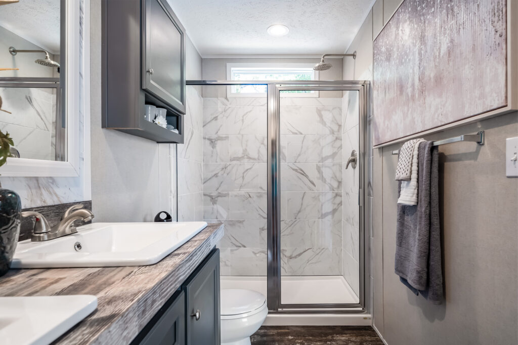 Carerra Marble shower