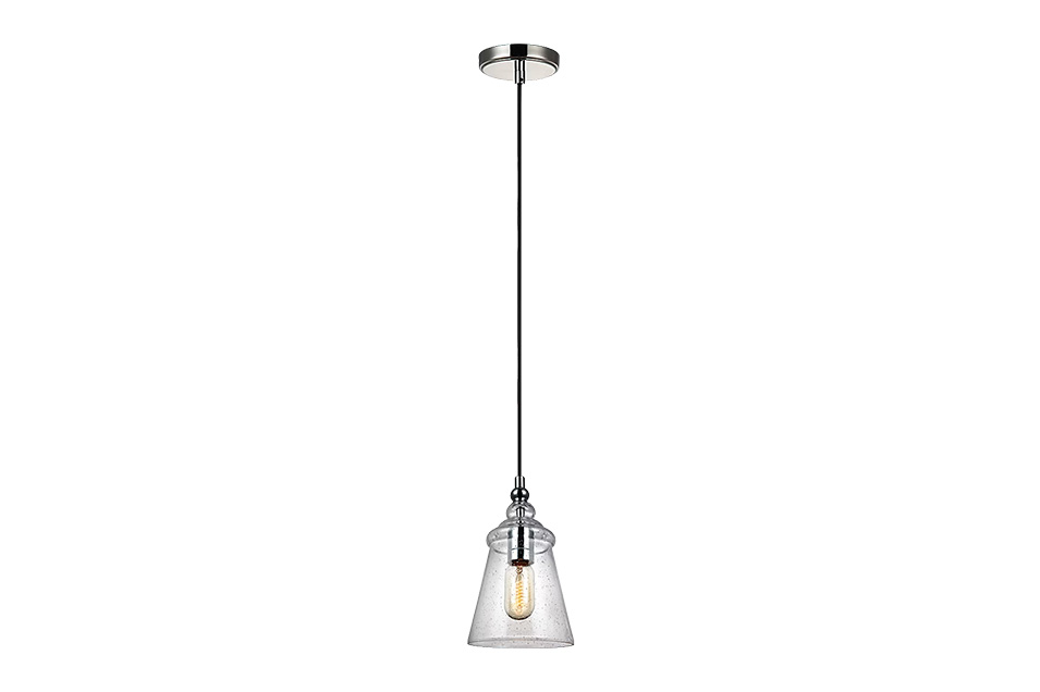 Glass pendant light