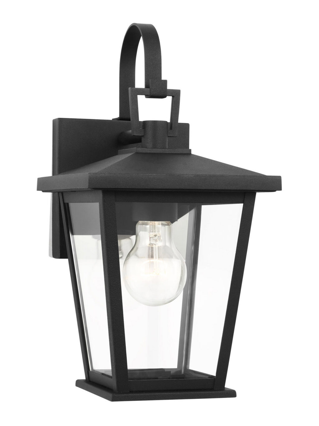 Black lantern front exterior light